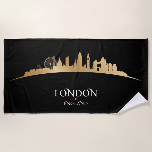London, England Beach Towel (Front)
