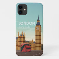 London England Big Ben Vintage Travel Case-Mate iP