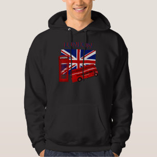 London England British Union Jack Flag For Women M Hoodie