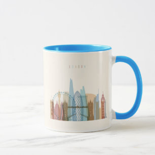 London, England   City Skyline Mug