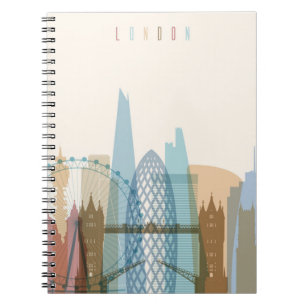 London, England City Skyline Notebook