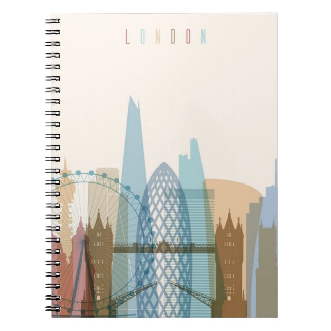 London, England | City Skyline Notebook (Front)