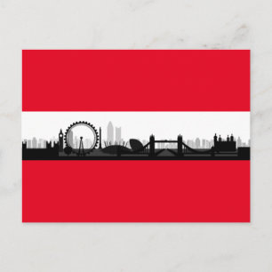 London England City Skyline Photo Carte postale