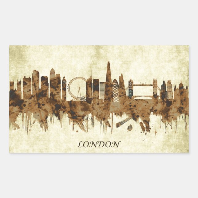 London England Cityscape Sticker (Front)