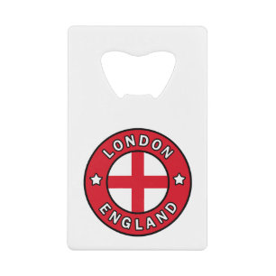 London England Credit Card Bottle Opener