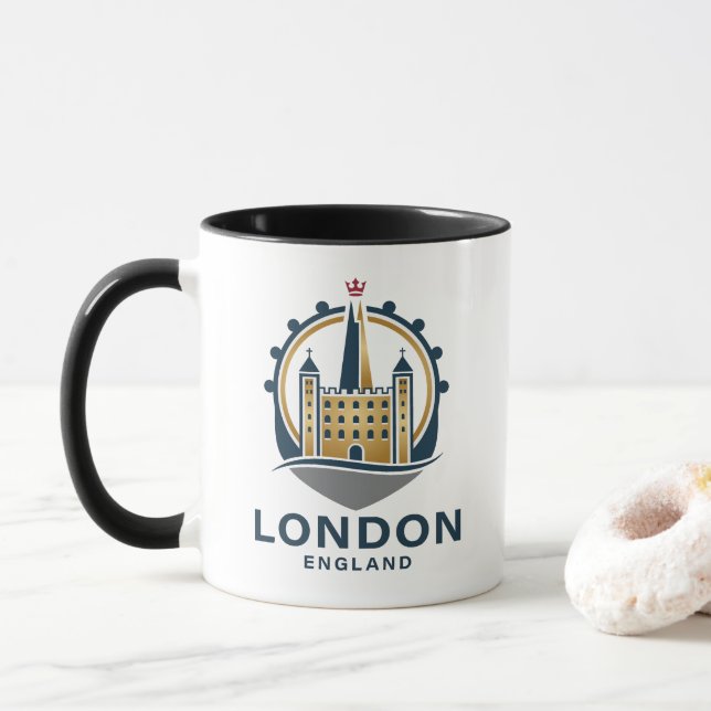 London England Great Britain Mug (With Donut)