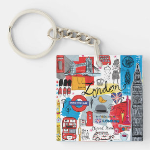 London, England Keychain