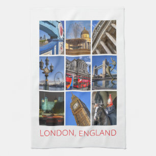 London, England Kitchen Towel