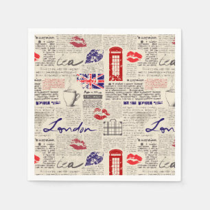 London, England Napkin