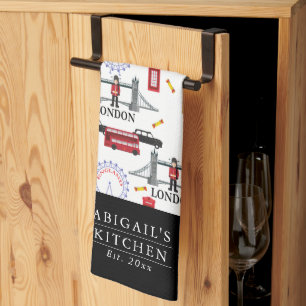 London England Queens Guard English Pattern Kitchen Towel