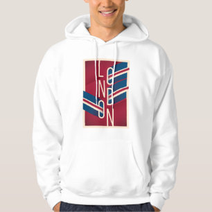London, England Retro Illustrated Typography Hoodie