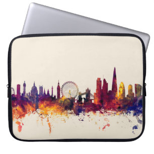 London England Skyline Laptop Sleeve