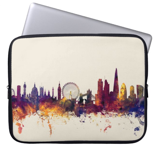 London England Skyline Laptop Sleeve (Front)
