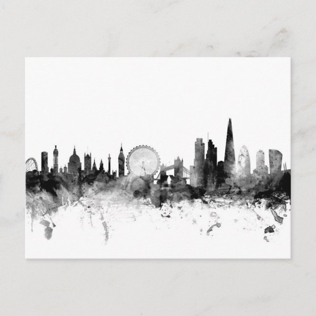 London England Skyline Postcard (Front)