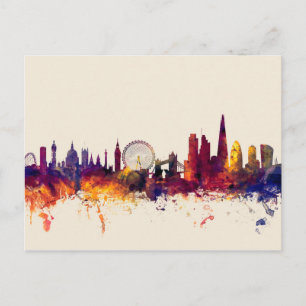 London England Skyline Postcard