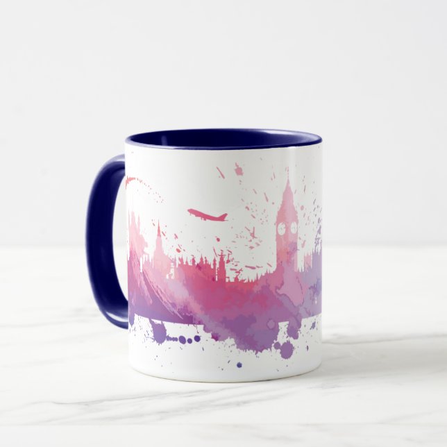 London England Skyline Splash Mug (Front Left)