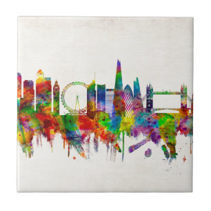 London England Skyline Tile
