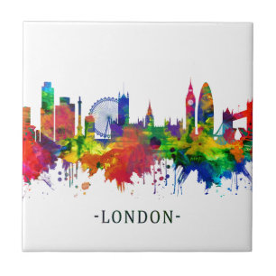 London England Skyline Tile