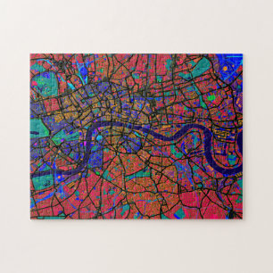 London England Street Map Jigsaw Puzzle