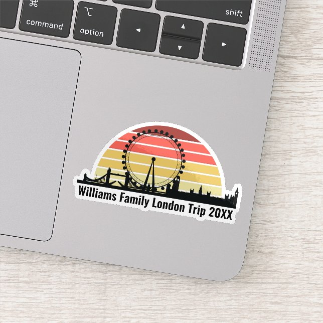 London England Sunset Customized Laptop (Detail)