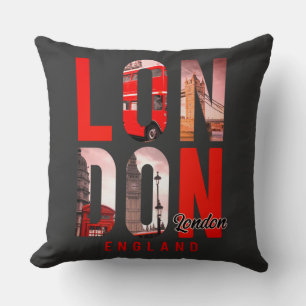 London England Throw Pillow