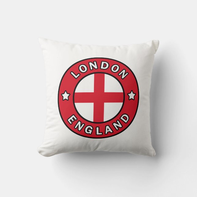 London England Throw Pillow (Front)