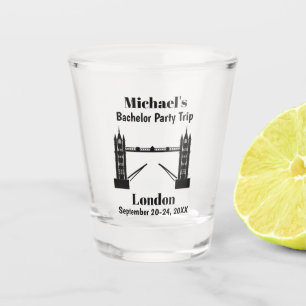 London England Tower Bridge Bachelor Party Favour Shot Glass