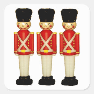 London England Toy Soldiers Square Sticker