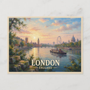 London England Travel Postcard