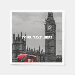 London England United Kingdom Big Ben UK Napkins