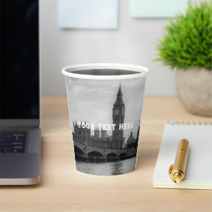 London England United Kingdom Big Ben UK Paper Cups
