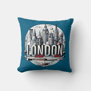 London England United Kingdom Throw Pillow
