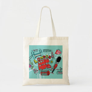 London ~ England United Kingdom Travel Art Tote Bag