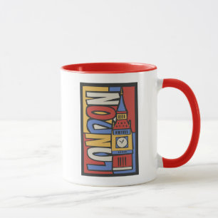 London, England   Vibrant Handrawn Design Mug
