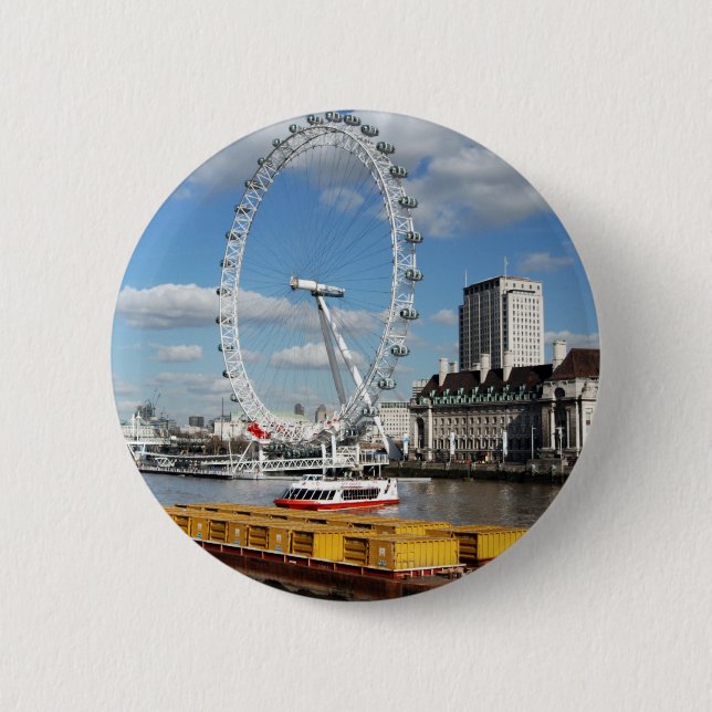 London Eye 2 Inch Round Button (Front)