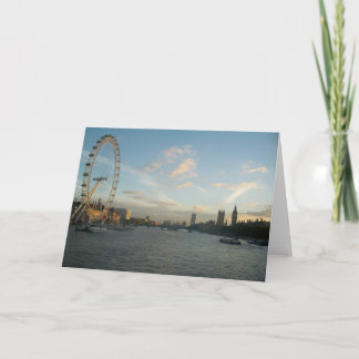 London Eye and Parliament Card