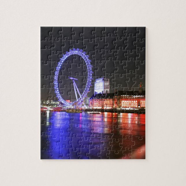 London Eye at Night Jigsaw Puzzle (Vertical)