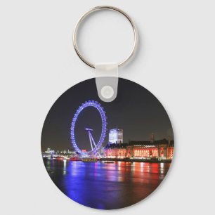 London Eye at Night Keychain