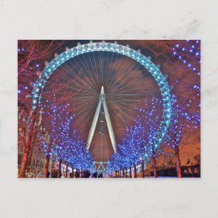 London Eye at night Postcard