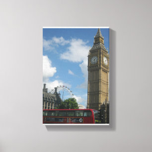 London Eye & Big Ben Canvas Print
