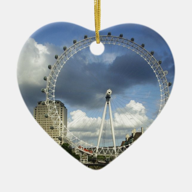 London Eye Ceramic Ornament (Front)