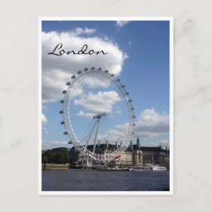 london eye cloud postcard