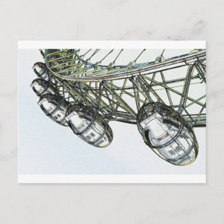 London Eye Digital Art Postcard