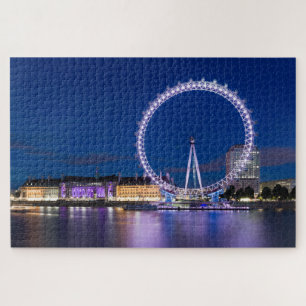 LONDON EYE FERRIS WHEEL BY NIGHT JIGSAW PUZZLE