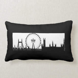 London Eye Ferris Wheel Skyline London Coussin