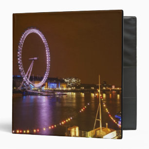 London Eye, River Thames and lights from Binder