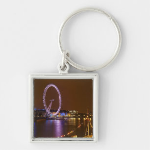 London Eye, River Thames and lights from Keychain