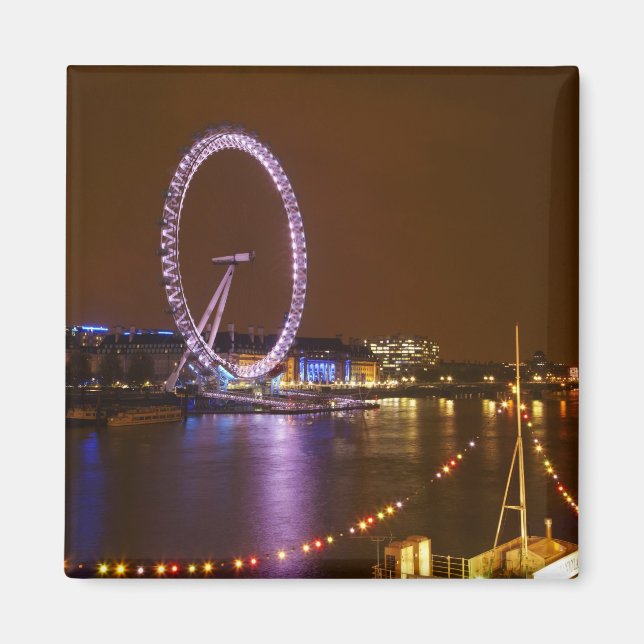London Eye, River Thames and lights from Magnet (Front)