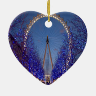 London Eye Twilight Ceramic Ornament