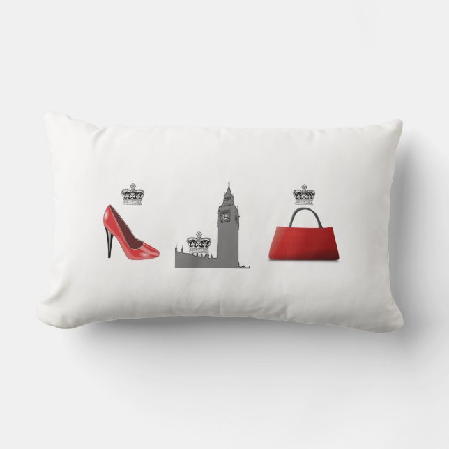 London Fashion Big Ben Pillow (Front)